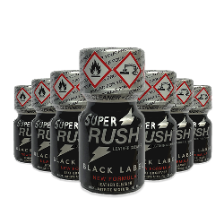 Poppers Super rush black label lot de 10