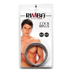rimba lot de 2 cockrings rond metal diametre 50 55 poppers planet