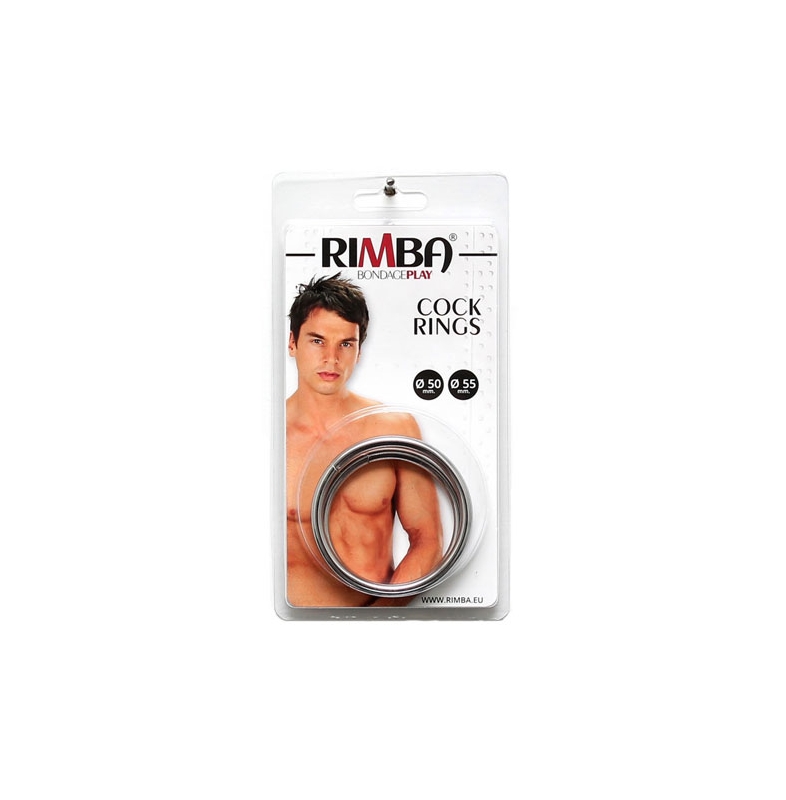 rimba lot de 2 cockrings rond metal diametre 50 55 poppers planet